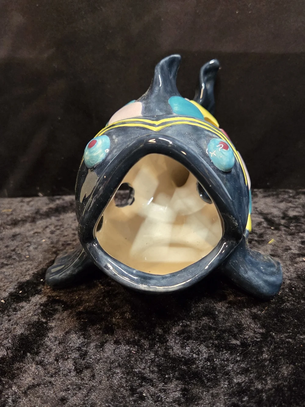 Colorful Wide Mouth Koi Fish Candle Holder Candy or Trinket Dish